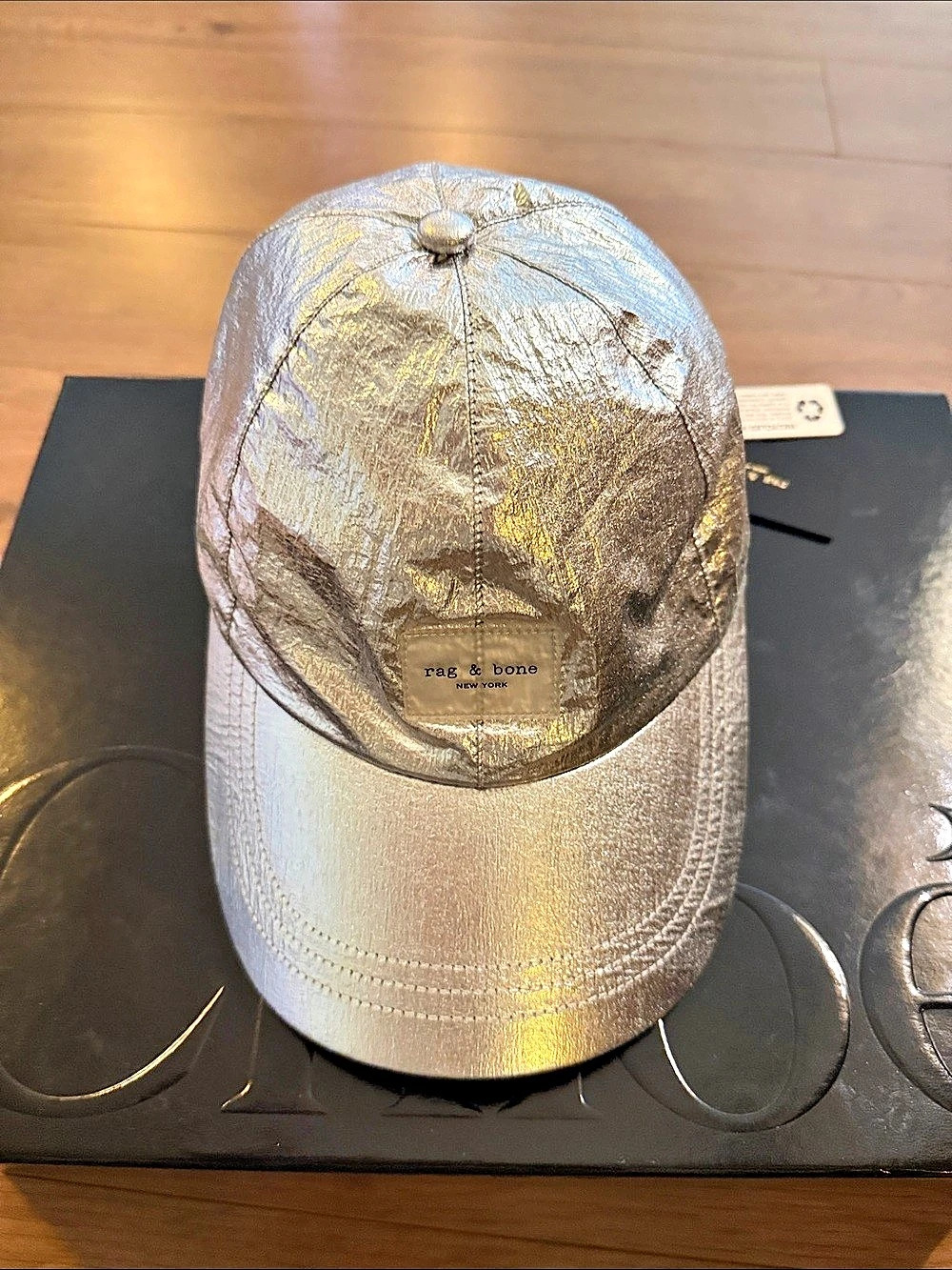 rag & bone Addison Baseball Cap Silver